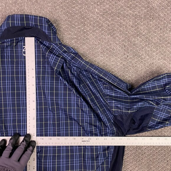 Zero Restriction Pebble Beach Jacket Men's Medium Plaid Tour Series Full Zip Up - Picture 9 of 11